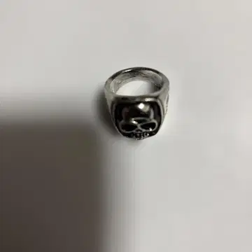 스컬 디자인 실버 반지