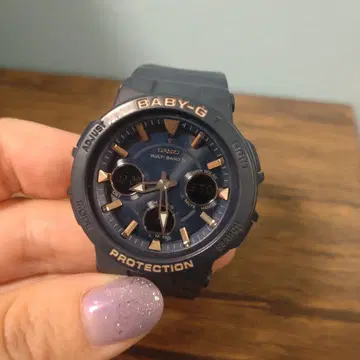 카시오 CASIO Baby-G BGA-2510 전파 솔라 손목시계 네이비