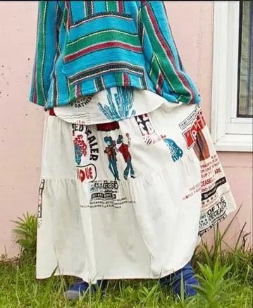 [차이하네] 솔포 스커트 화이트