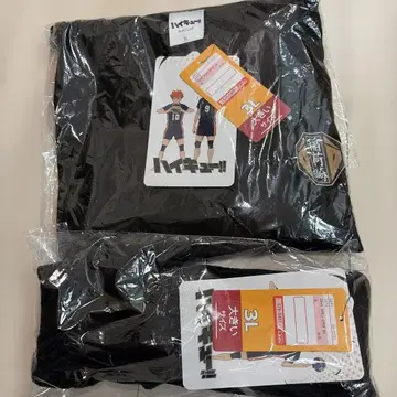 새상품 하이큐 이나리자키 블랙 T셔츠 3L 헤어밴드 시마무라