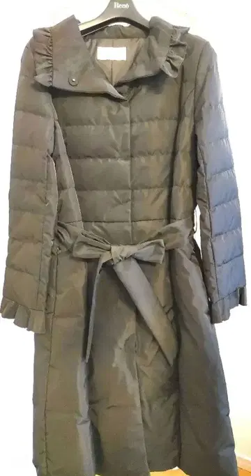 엠프리미어 블랙 다운 롱 코트 블랙 38