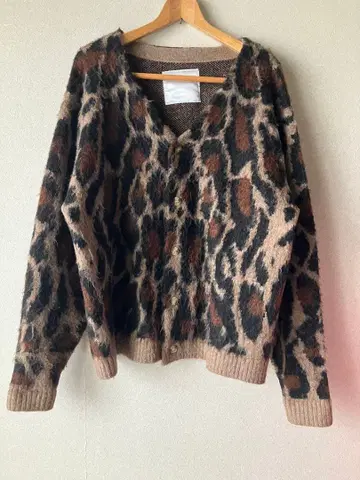 [ WHIMSIC ] ANIMAL SHAGGY KNIT CARDIGAN
