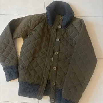 LACOSTE 퀼팅 자켓 38 S 카키 아우터