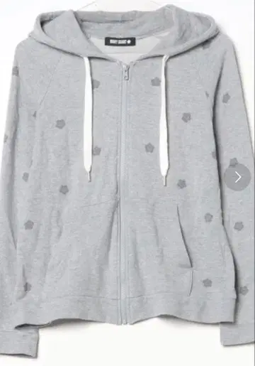 마리콴트 데이지 꽃무늬 후드티 그레이