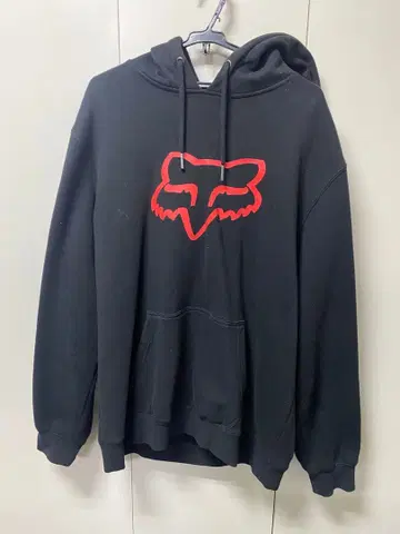 FOX 블랙 후드티 XL 사이즈