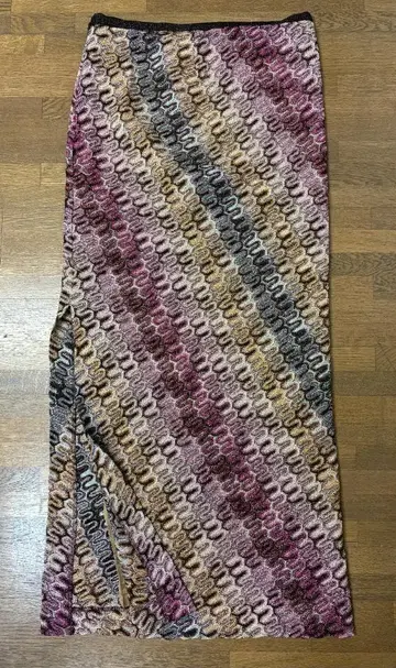 MISSONI 슬릿 멀티 컬러 타이트 스커트