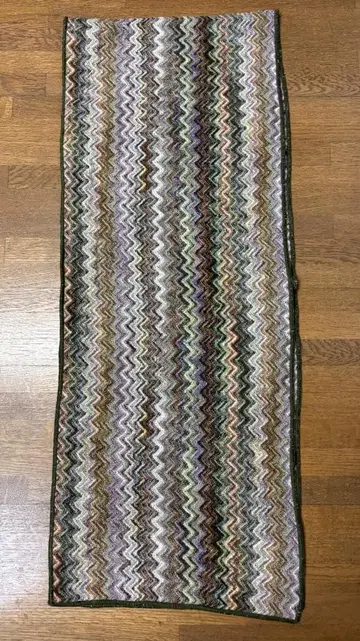 MISSONI 머플러 지그재그 패턴 멀티 컬러 니트 미사용 새상품