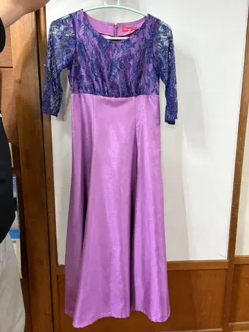 Mermaid Line 보라색 드레스 S사이즈