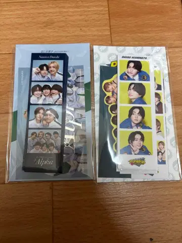 나니와단시 포토 카드 세트 pop mall, alpha 2종류 세트