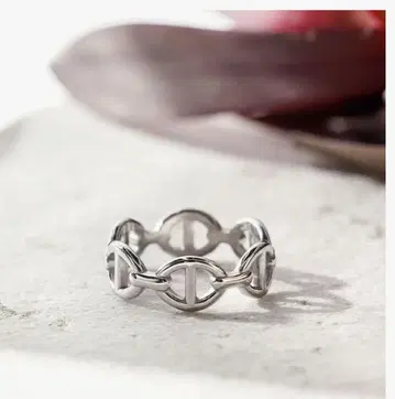 써지컬 실버 체인 링크 반지 11호