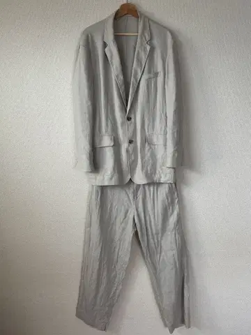 COS 린넨 캐주얼 수트 그레이지