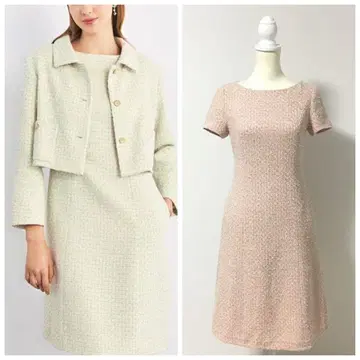 신상 새상품급 정가 13만엔 FOXEY 폭시 트위드 원피스