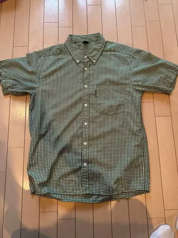 mont-bell 체크 무늬 반팔 셔츠 L