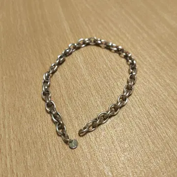 수 만다크와 팔찌 나뭇결 금 실버 925 20cm