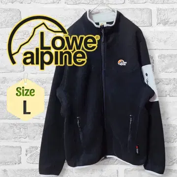 LOWE ALPINE 로우알파인 풀 집업 블랙 자켓 속기모
