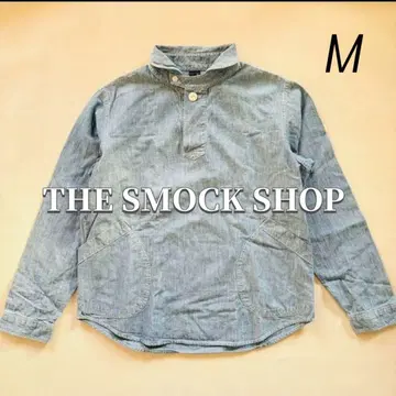 THE SMOCK SHOP [데님 셔츠] M 풀오버 긴팔 블라우스