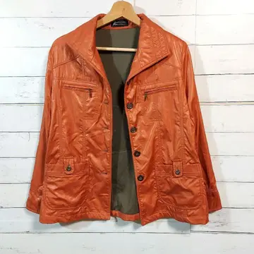 오크 자켓 겉옷 여성용 오렌지 계열 프리 사이즈 긴팔 얇은 소재