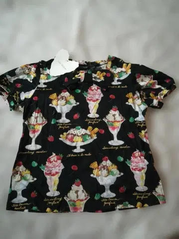 Jane Marple 아이스크림 패턴 반팔 T셔츠