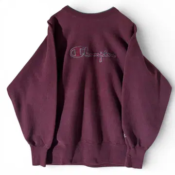 좋은 배색! 90s 챔피온 리버스 위브 속기모 스크립트 자수 USA제