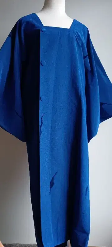 청 도행 카라 링 와나 코트 모던 패턴 화장 65cm L19