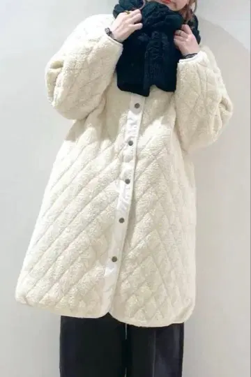 studioCLIP 보아 퀼팅 롱 코트