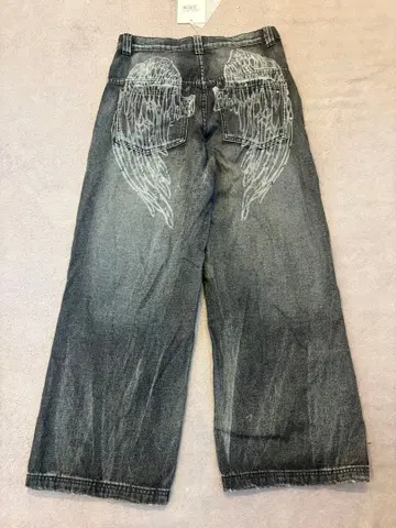 새상품 Jaded London 그레이 와이드 레그 데님