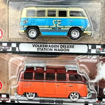 핫휠 프리미엄 부르바드 폭스바겐 버스 2대 세트