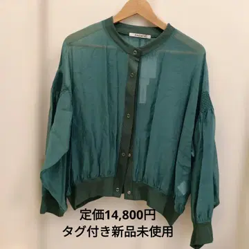 택 포함 미사용 새상품 시어 블라우스 9호