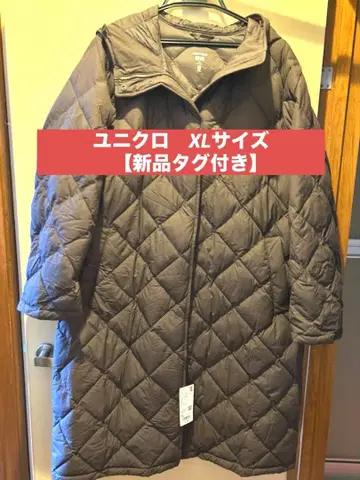 유니클로 [ 새상품 ] 퍼프 테크 롱 코트 릴랙스 핏