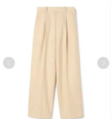 MACPHEE 플란넬 턱 와이드 테이퍼드 팬츠