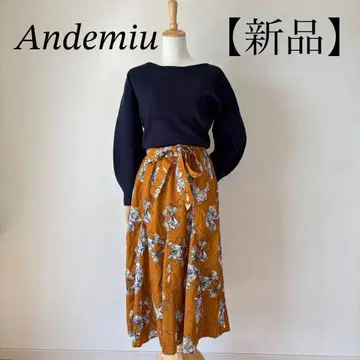 [미사용 새상품] Andemiu 안데뮤 플라워 도킹 원피스 M