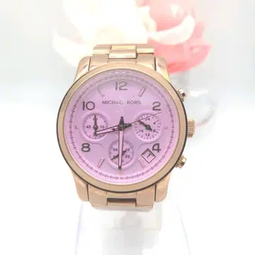 [ 작동품 ] 마이클코어스 쿼츠 손목시계 크로노그래프 여성용 685f
