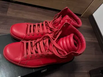 하이컷 스니커즈 레드 Zara