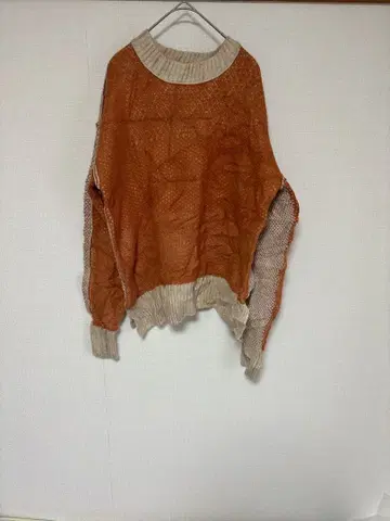 la miel 따뜻한 긴팔 스웨터 오렌지 베이지 [ S 사이즈 ]