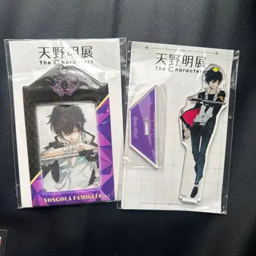 아마노 아키라 전시회 히바리 쿄야 카드 홀더 아크릴 스탠드 리본