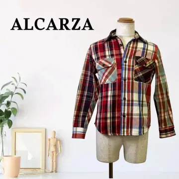 zG824 [ M ] ALCARZA 체크 무늬 캐주얼 긴팔