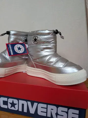컨버스 실버 부츠 올스타 24.5 새상품 미사용 택 포함