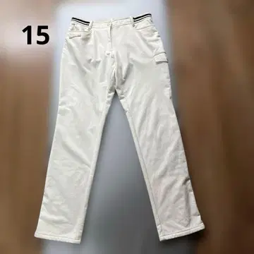 먼싱웨어 화이트 팬츠 속기모 빅 사이즈