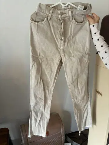 베이지 데님 팬츠