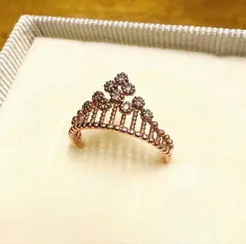 ESTELLE k10 다이아몬드 반지 티아라 레이스 에스테르