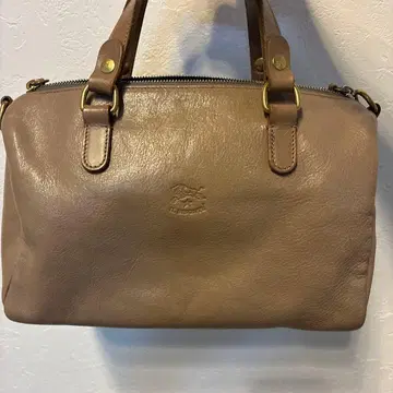 새상품급 일비종떼 2WAY 가죽 미니 보스턴 백 그레이