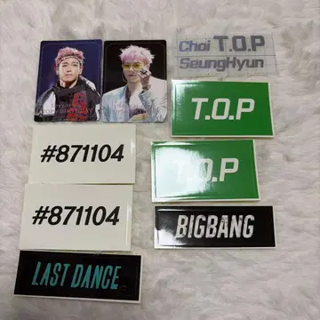 BIGBANG T.O.P 포토 카드, 스티커