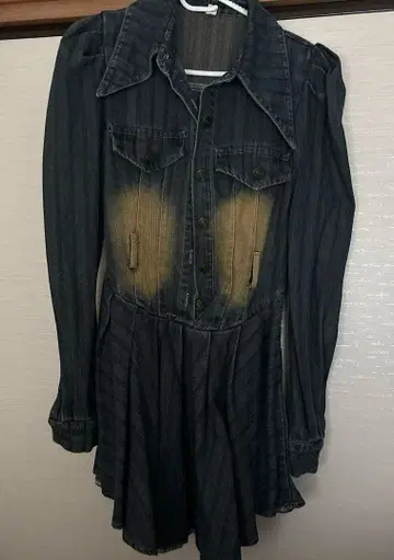 데님 셔츠 원피스