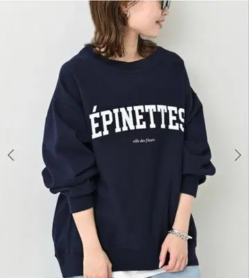 SLOBE IENA 칼리지 로고 맨투맨