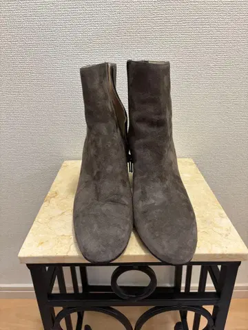 FABIO RUSCONI 스웨이드 하이힐 부츠