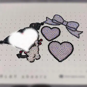 부채 데코 부품