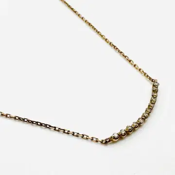 agete 아가트 다이아몬드 목걸이 K10 0.06ct PG