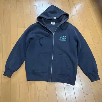 Piko 다크 그레이 풀 지퍼 후디 S 구제 의류 좋아하는 분께