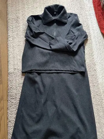 유니클로 하프 지퍼 셋업