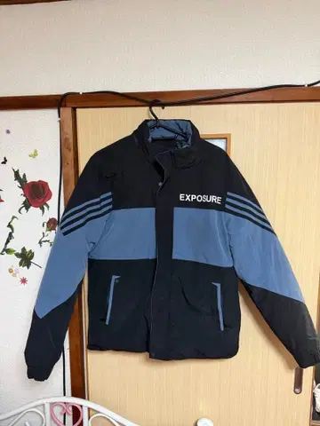 EXPOSURE 나일론 자켓 M 사이즈 블랙/그레이